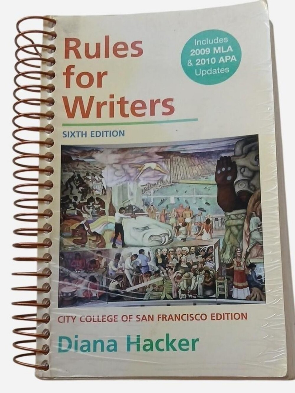 Rules for Writers Sixth Edition - White with Copper Spiral